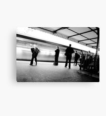 The Train Is Here Canvas Print