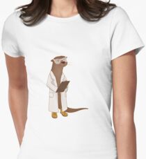 Science Otter! Women's Fitted T-Shirt