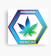 Cannabis Modern Medicine Metal Print