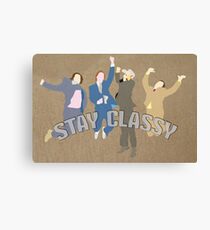 The Channel 4 news team (Stay classy) Canvas Print