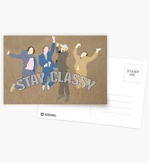 The Channel 4 news team (Stay classy) Postcards