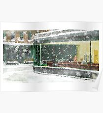 Christmas Nighthawks Poster