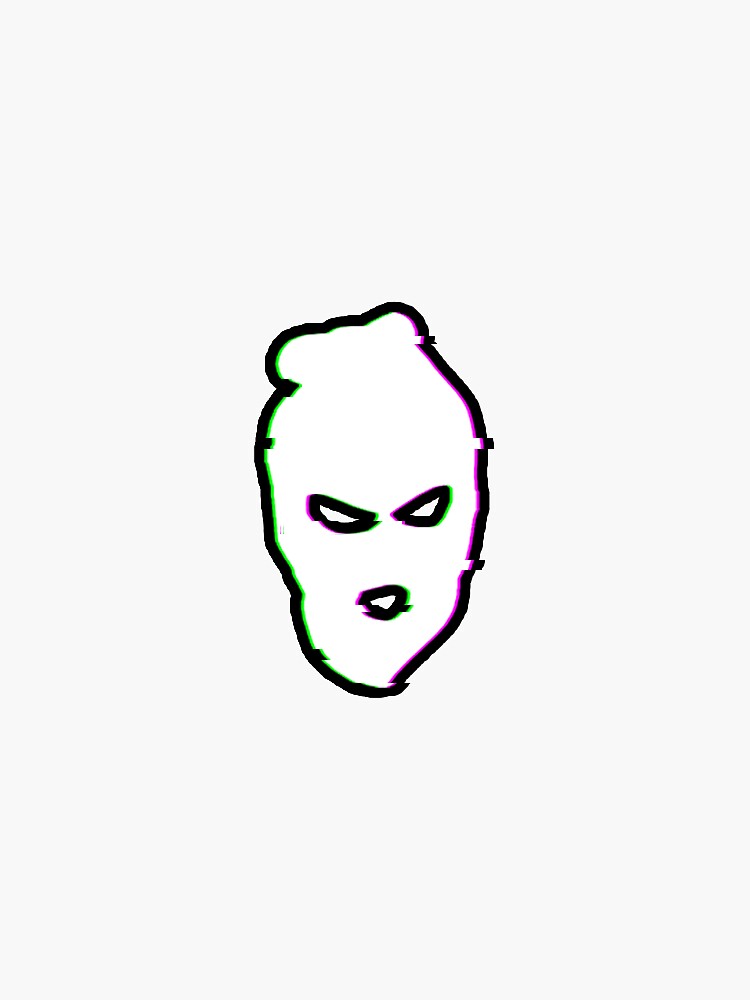 "SKI MASK DESIGN" Sticker by TRXLLCLXTHING Redbubble