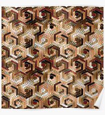 Pattern Factory 23B beige Poster