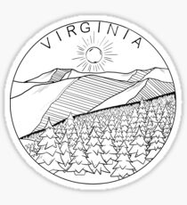 Virginia Blue Ridge Mountains Sticker