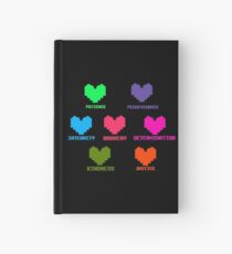 undertale hearts Hardcover Journal
