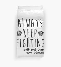 keep fighting Duvet Cover