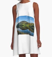Lovely Scottish Scenic Landscape Reflection A-Line Dress