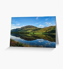 Lovely Scottish Scenic Landscape Reflection Greeting Card