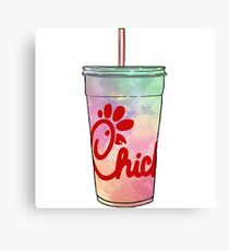 Chick-Fil-A Watercolor Canvas Print
