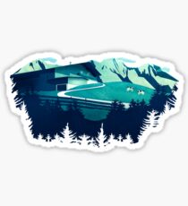 Alpine hat Sticker
