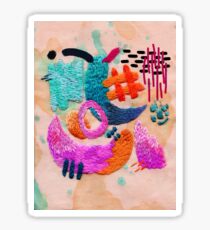 abstract embroidery Sticker