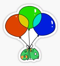 Balloon Chameleon Sticker