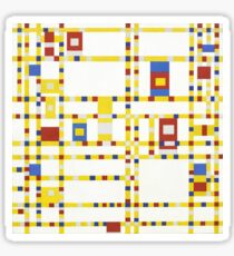 Piet Mondrian Broadway Boogie Woogie Sticker