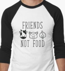 Friends Not Food Men's Baseball ¾ T-Shirt
