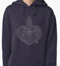 Love is a Labyrinth (white lines) Pullover Hoodie