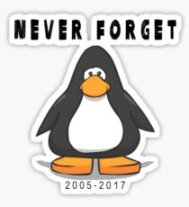Club Penguin Never forget Sticker