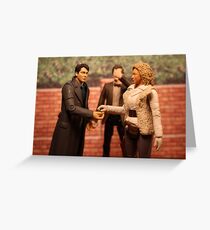 When Captain Jack Met River Song Greeting Card