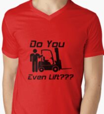 forklift Men's V-Neck T-Shirt