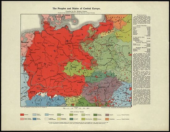 Carte de la Grande Allemagne 1920 Posters by dankmemefriend | Redbubble