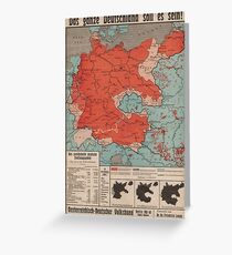 Deutsches Plakat der 1930er Jahre "Das ganze Deutschland soll es sein!" Grußkarte