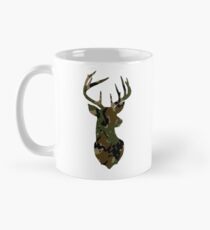 Deer,Deer Head,Deer Silhouette,Camo,Camouflage,Hunter Mug