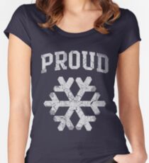 Proud Snowflake Women's Fitted Scoop T-Shirt