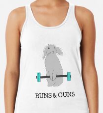 BUNS & GUNS Racerback Tank Top
