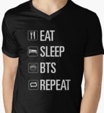 Camiseta para hombre de cuello en v Solo BTS