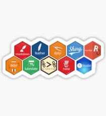 The R/RStudio Universe Sticker