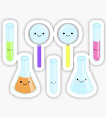 Kawaii science & chemistry sticker sheet Sticker