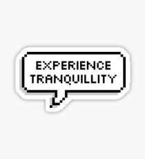 Experience Tranquillity Sticker
