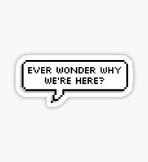 Ever wonder why we're here? Sticker