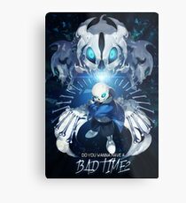 Bad time Sans Metal Print
