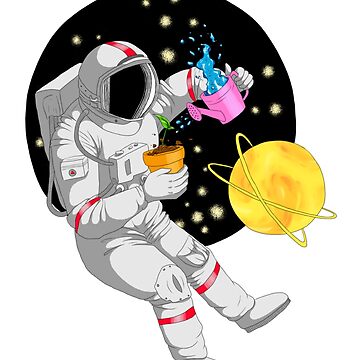 dibujo de astronauta en el espacio