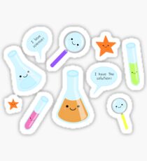 Kawaii chemistry sticker sheet Sticker