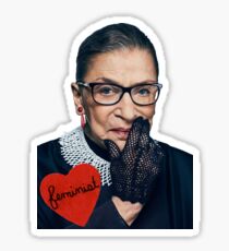 Ruth Bader "Feminist Heart" Sticker