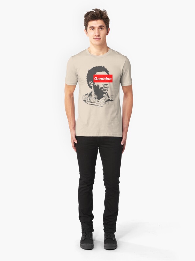 Alternate view of Childish Gambino art Slim Fit T-Shirt