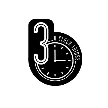 3 o clock things (INVERTED COLORS) iPhone Case for Sale by SketchySparrow