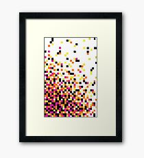 Dissipating Pixels in Gel Pen Framed Print