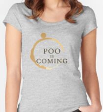 Poo Is Coming Women's Fitted Scoop T-Shirt