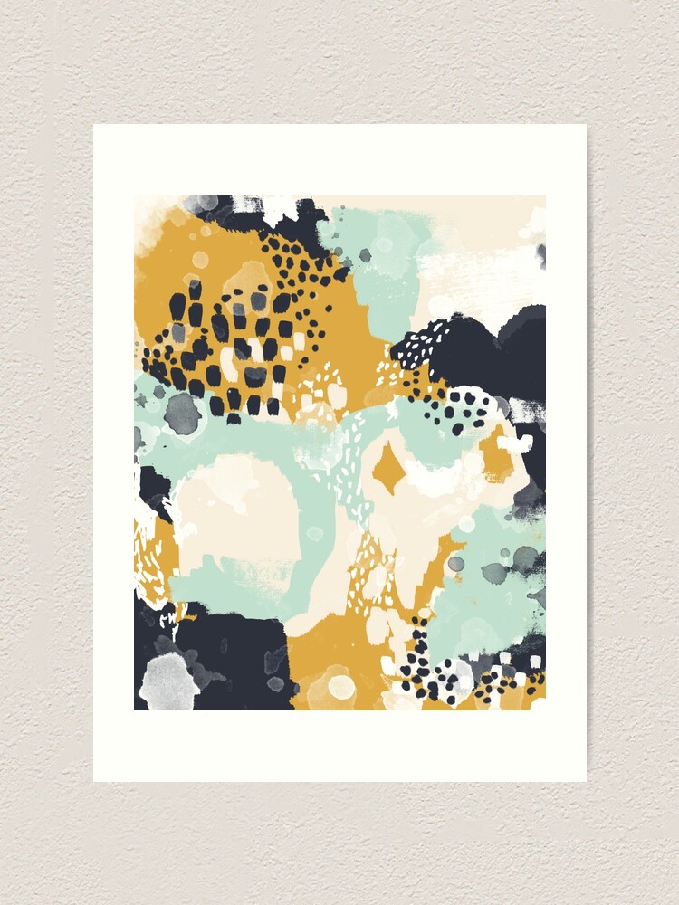 Alternate view of Tinsley - Modern abstract painting in bold, fresh colors Art Print