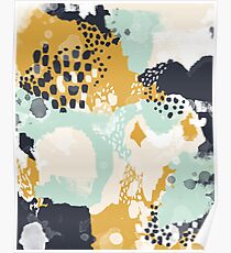 Tinsley - Modern abstract painting in bold, fresh colors Poster