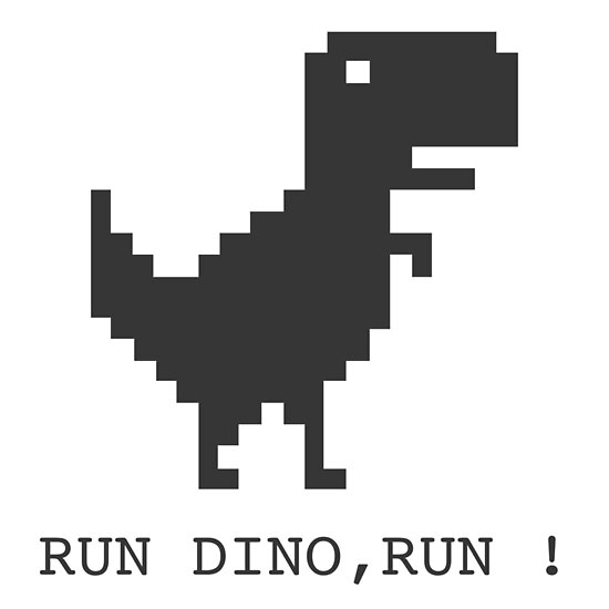 "Google Dino" Poster by pokistore | Redbubble