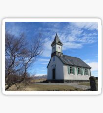 Thingvellir church Sticker