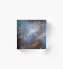 The Moving Heart of the Crab Nebula Acrylic Block