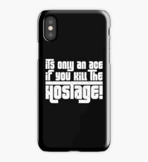 Hostage Ace #1 - White Gritty iPhone Case