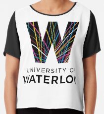 University of Waterloo Logo Chiffon Top