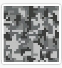 Urban Grey Pixel Camo Muster Sticker