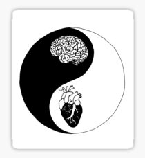 Yin Yang/Heart and Mind Sticker
